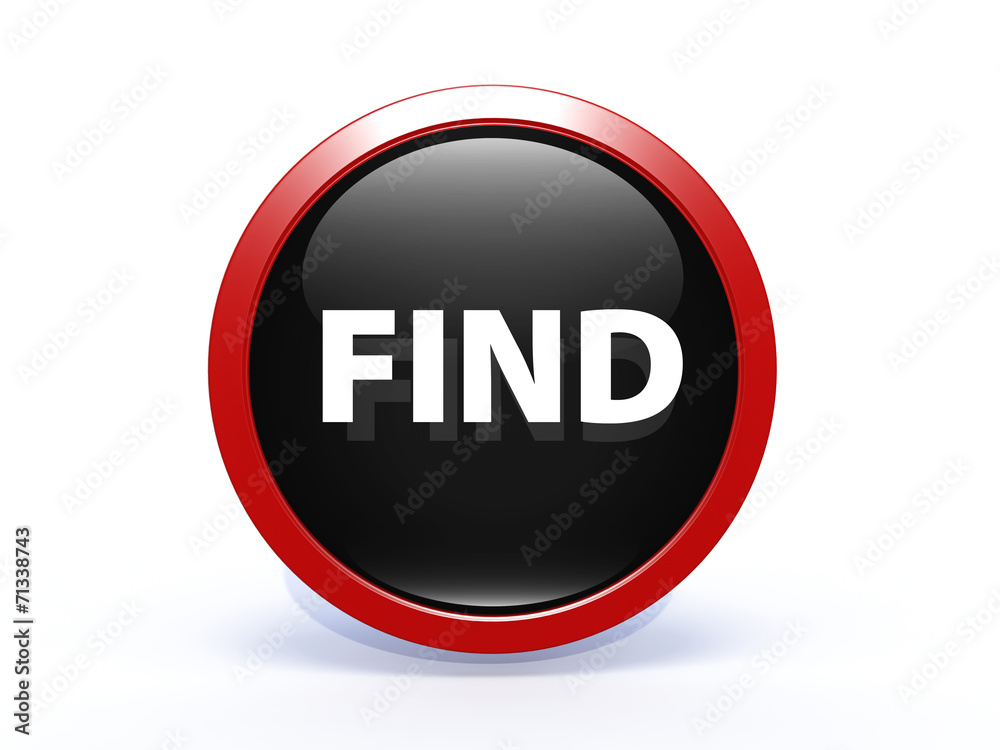 find circular icon on white background find circular icon on white background