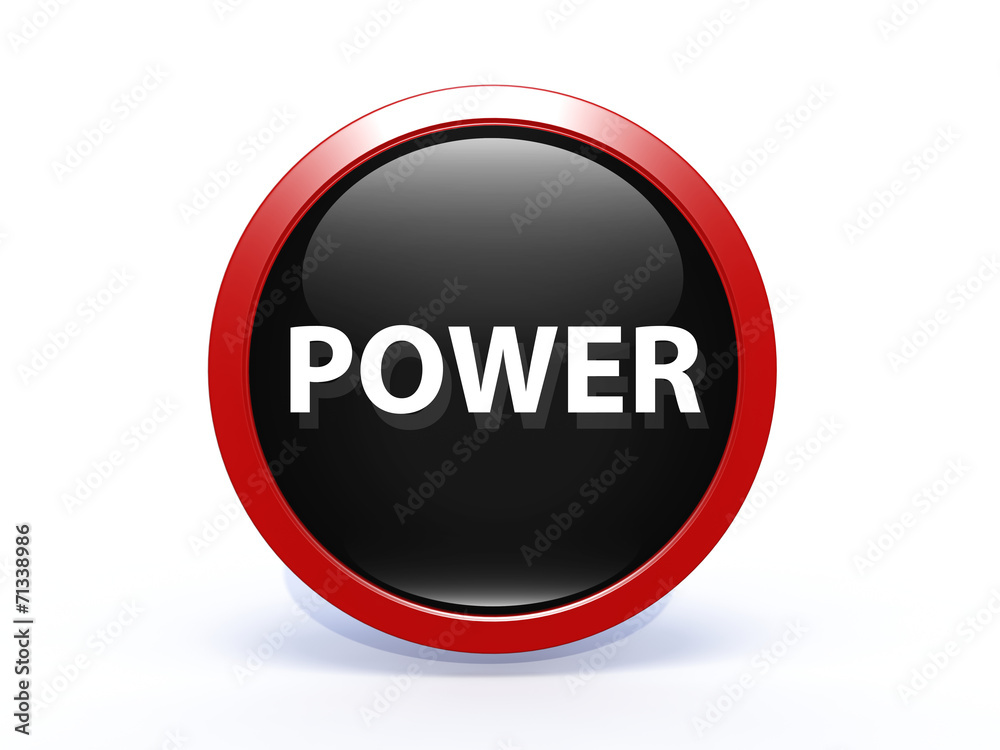 power circular icon on white background power circular icon on white background