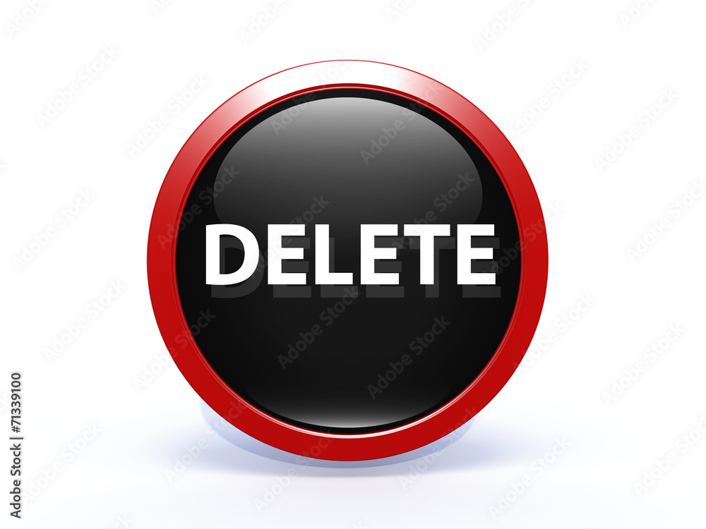 delete circular icon on white background delete circular icon on white background