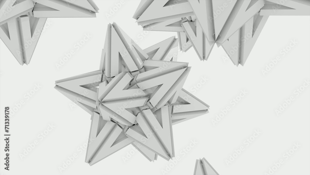 3D animation ANIMATED PAPER STAR