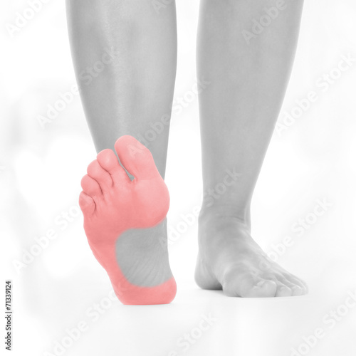 Fußpilz - schwarz weiß