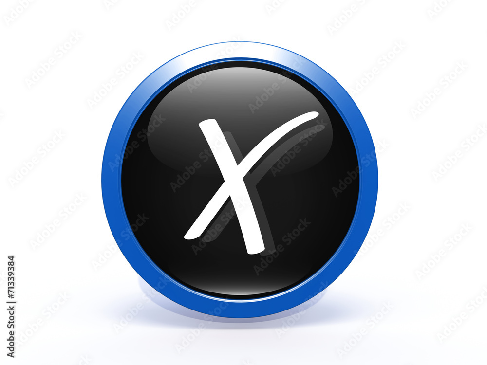 Obraz premium check circular icon on white background