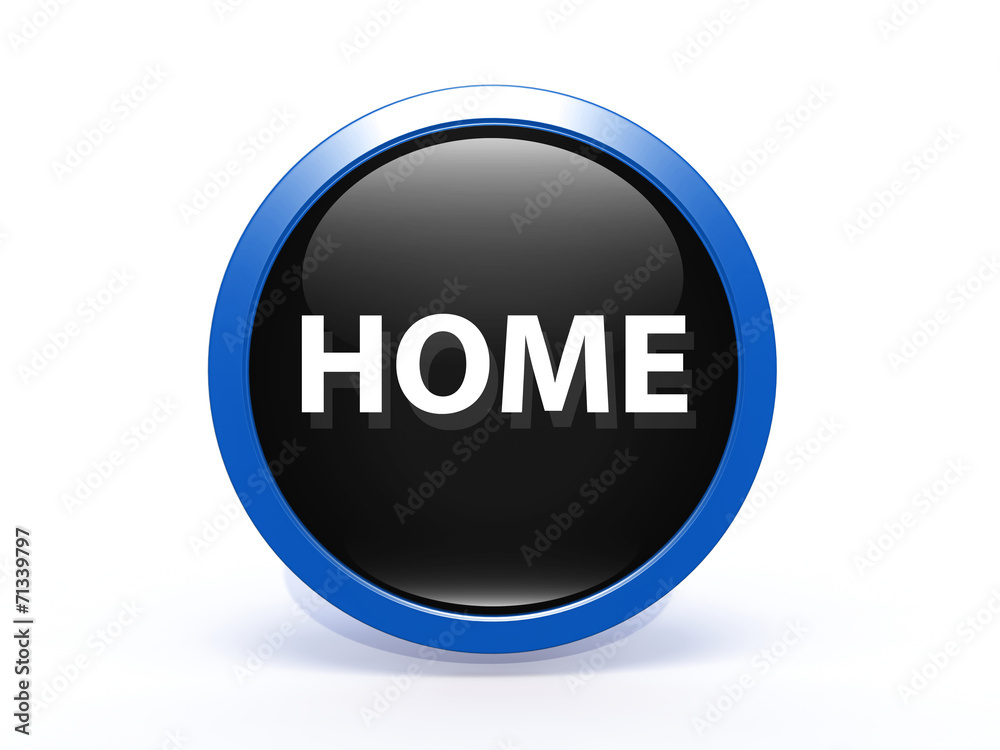 home circular icon on white background home circular icon on white background