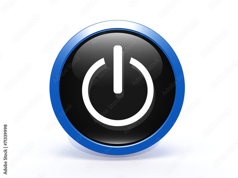 power circular icon on white background power circular icon on white background