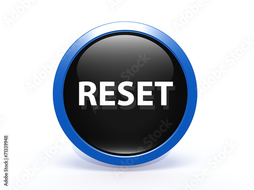 Obraz na płótnie reset circular icon on white background