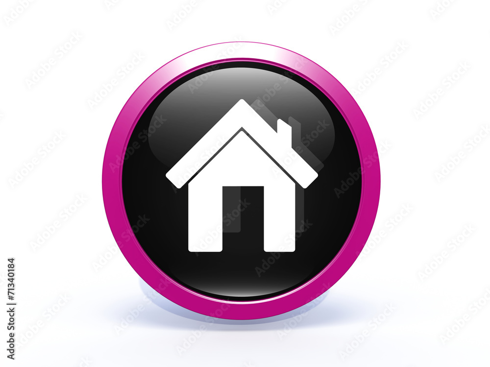 home circular icon on white background home circular icon on white background