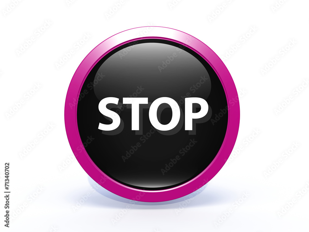 stop circular icon on white background stop circular icon on white background