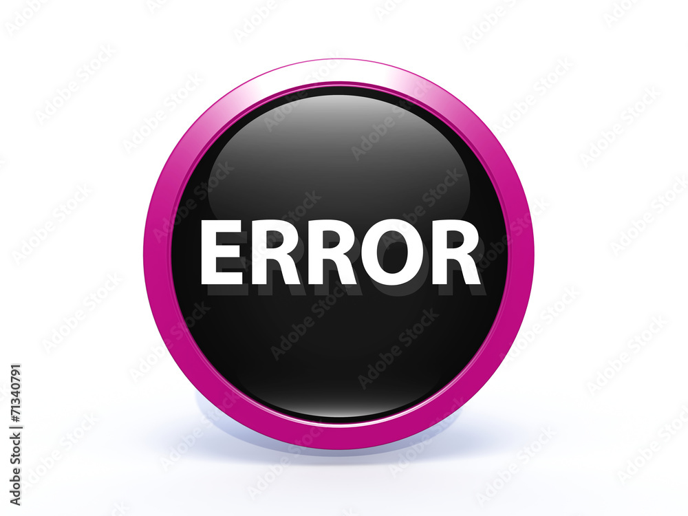 error circular icon on white background error circular icon on white background