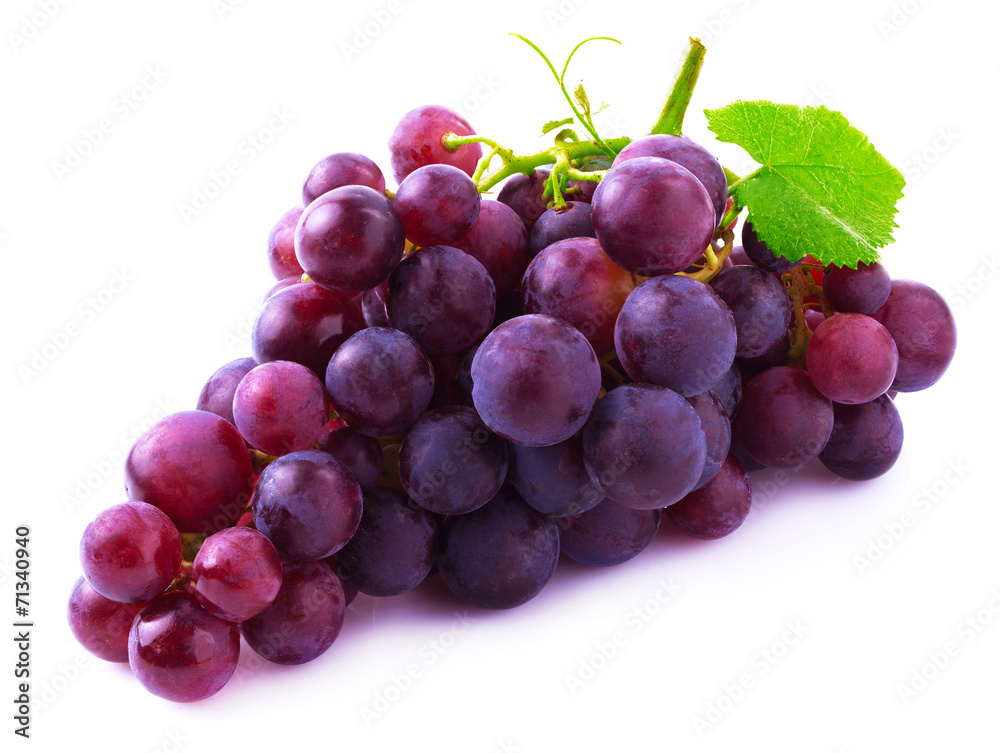 Ripe grapes on white. Ripe grapes on white.