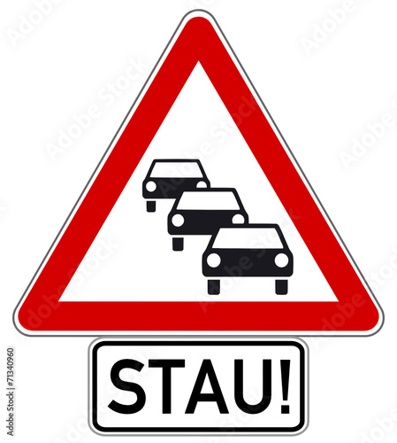 Stau Schild  #141009-svg09