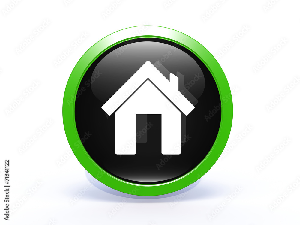 home circular icon on white background home circular icon on white background
