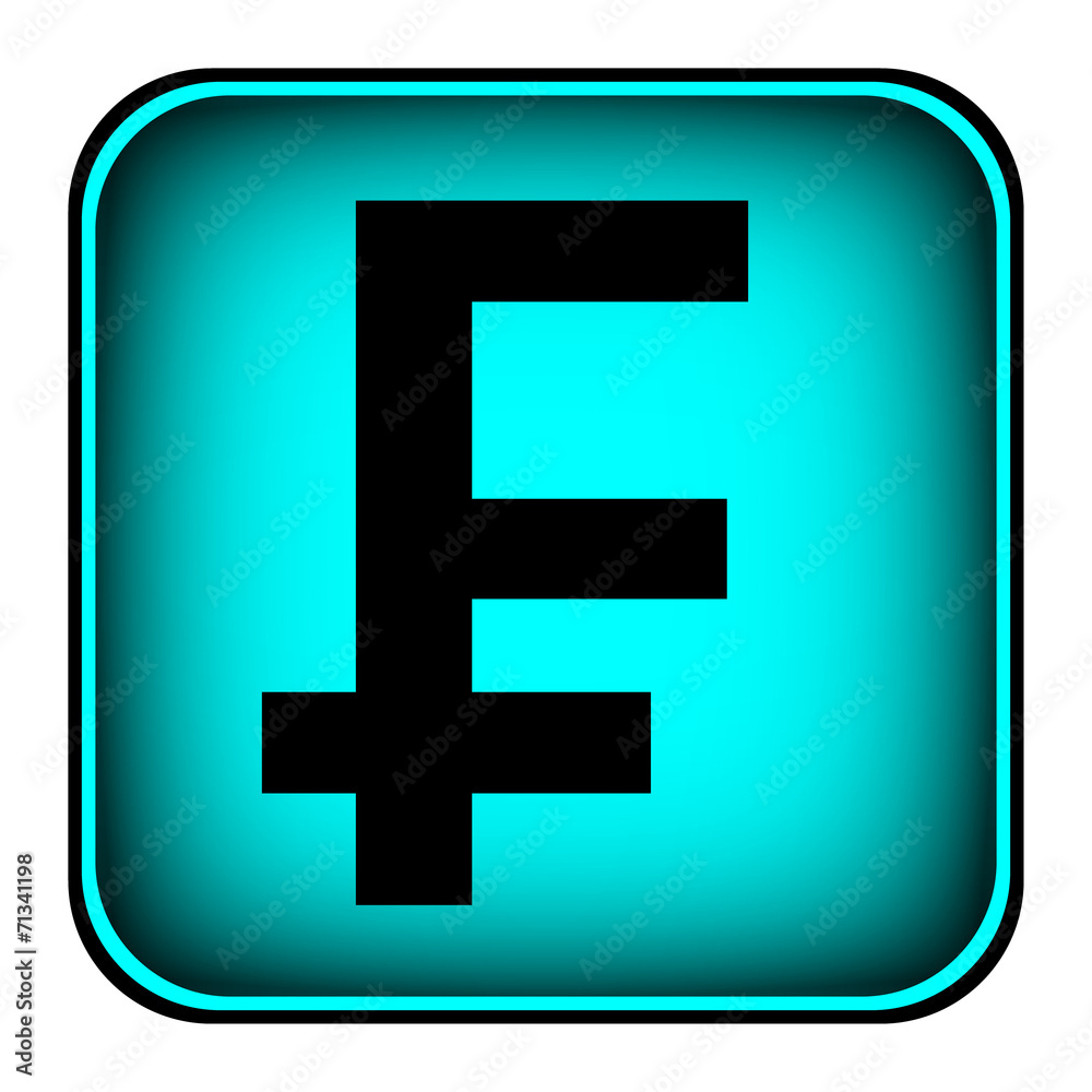 Swiss franc symbol button Swiss franc symbol button