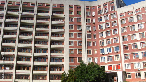 modern establishment many-storied building