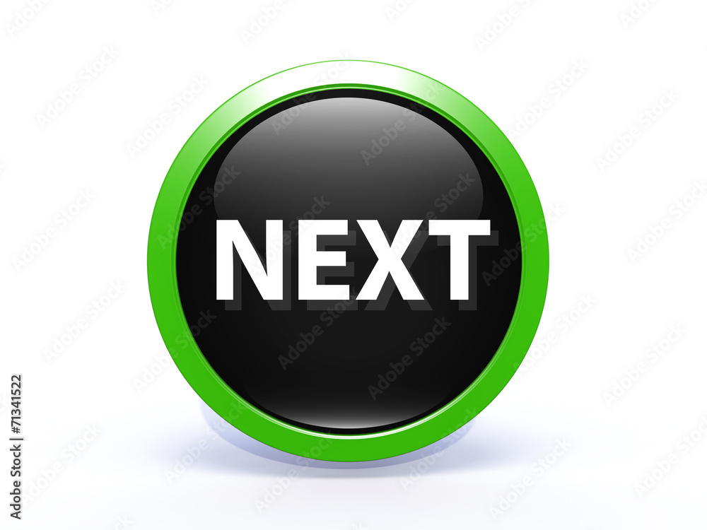 next circular icon on white background next circular icon on white background