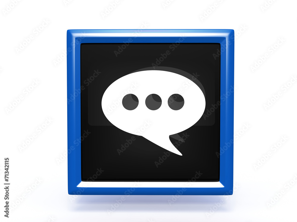 forum square icon on white background forum square icon on white background