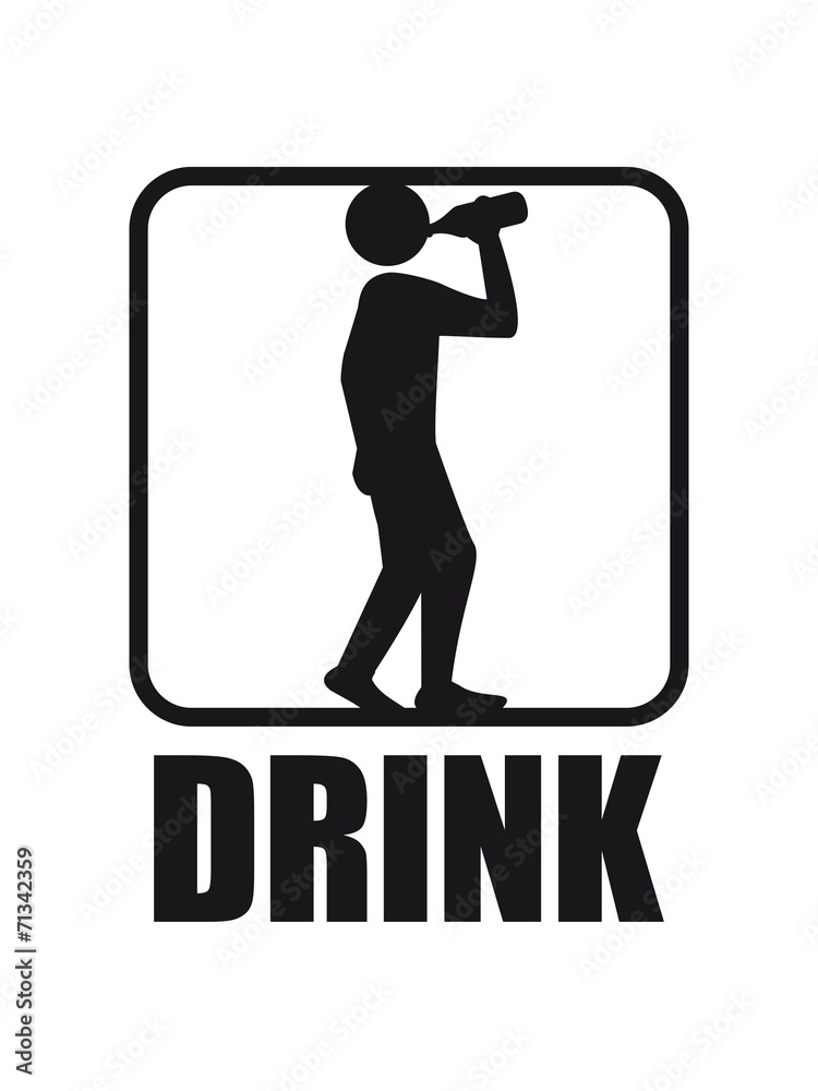 Logo locker saufen trinken cool Drink Stock Illustration