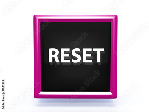 Obraz na płótnie reset pointer icon on white background