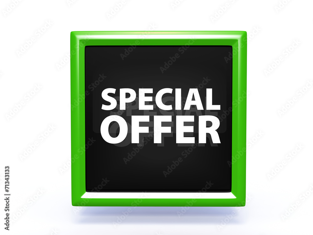 Special offer square icon on white background Special offer square icon on white background