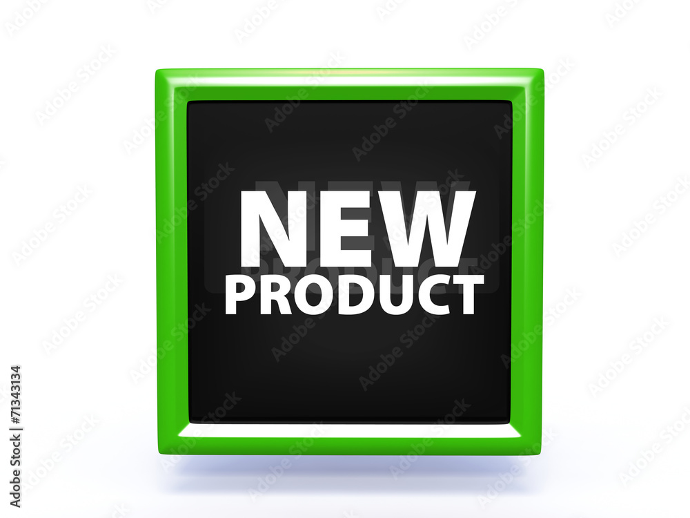 new product square icon on white background new product square icon on white background