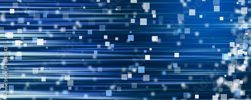 Fantastic stripe panorama design with squares and lights