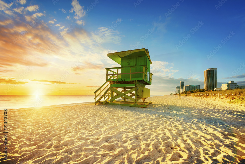 Fototapeta premium Miami South Beach sunrise