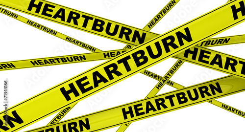 Изжога (heartburn). Желтая оградительная лента