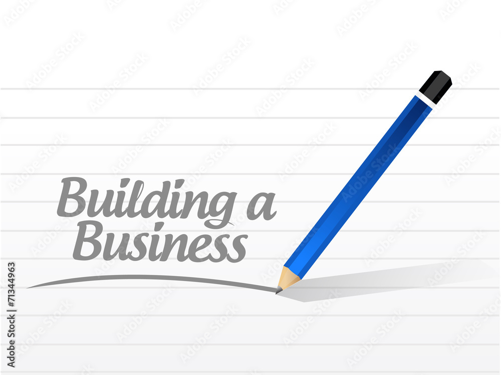 building a business message illustration building a business message illustration