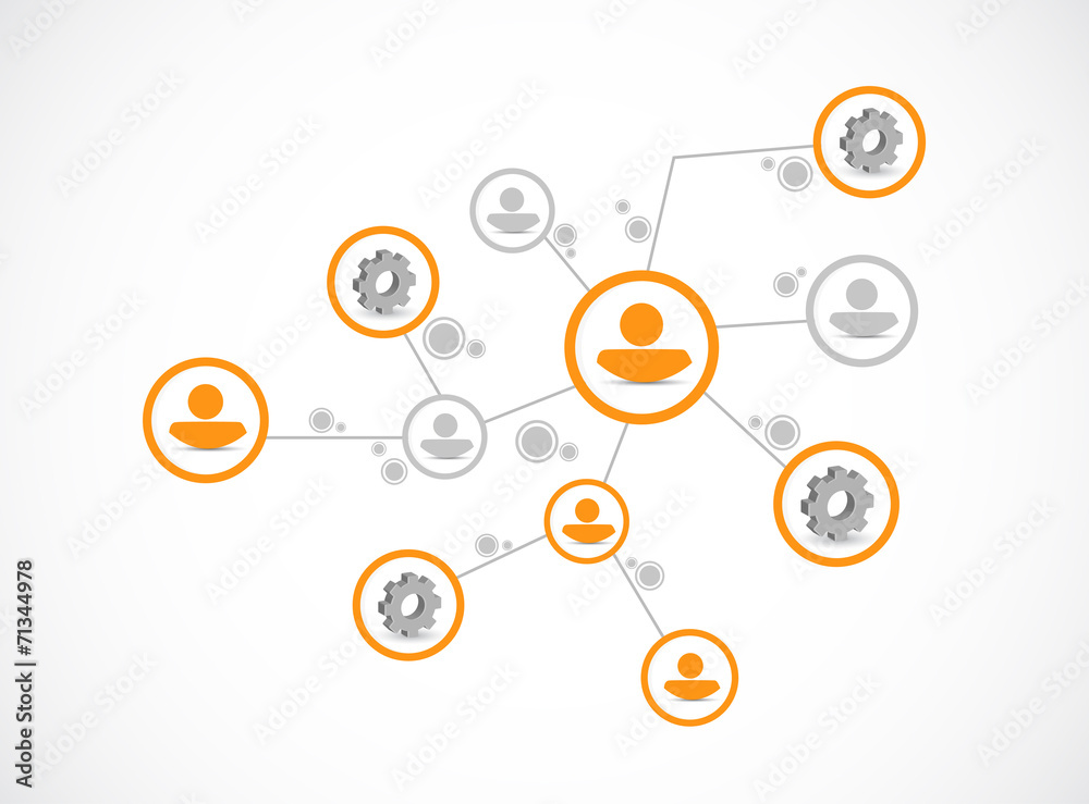 industrial network connection illustration industrial network connection illustration