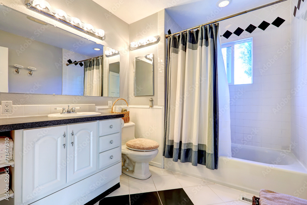 Refreshing bright bathroom interior Refreshing bright bathroom interior