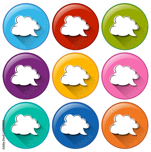 Buttons with cloud callout templates