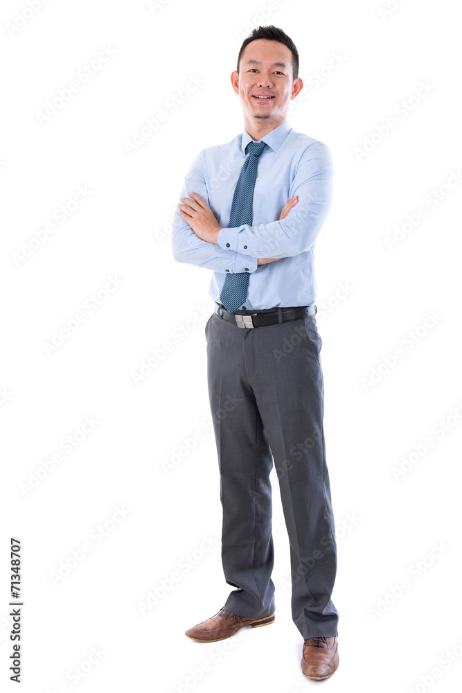 Middle aged Asian business man Middle aged Asian business man
