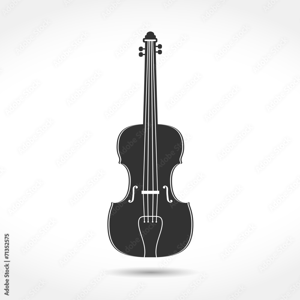 Naklejka premium Violin Icon