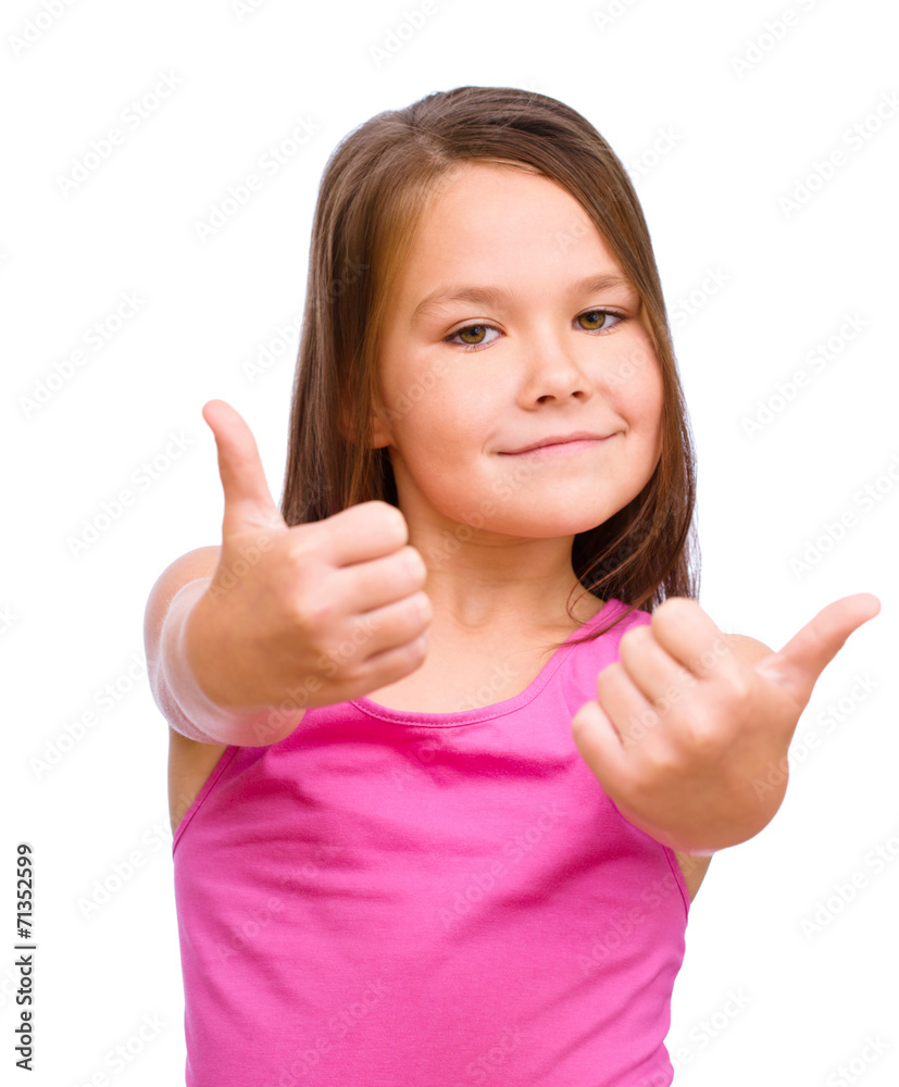 Cute girl is holding her face in astonishment Cute girl is holding her face in astonishment