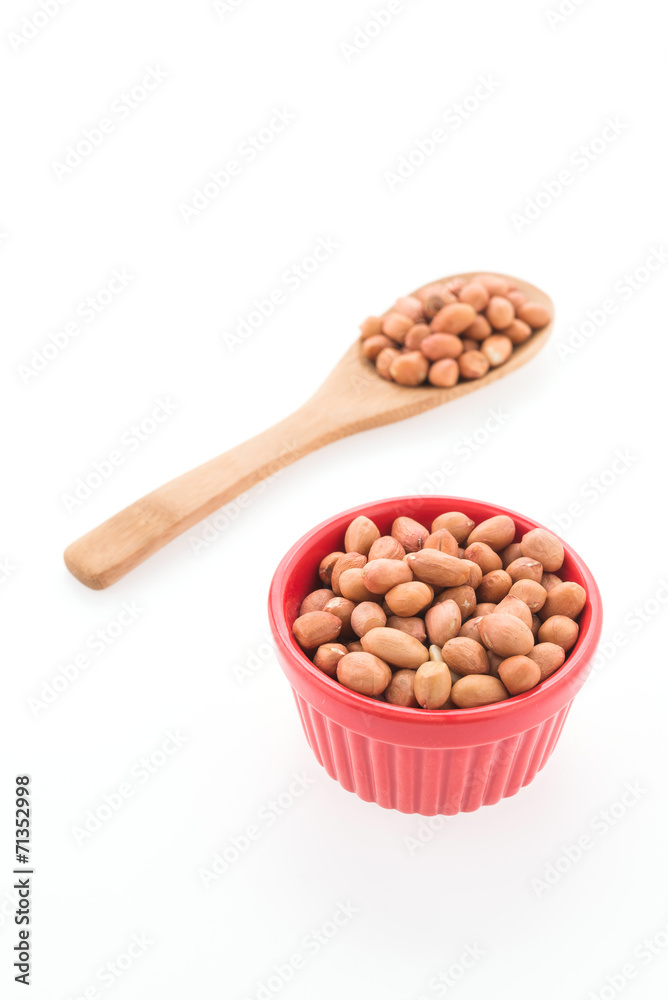 Peanut isolated on white background Peanut isolated on white background