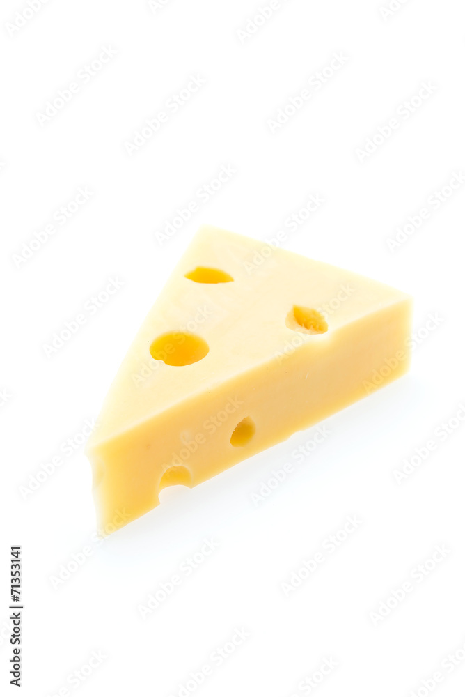 Cheese isolated on white