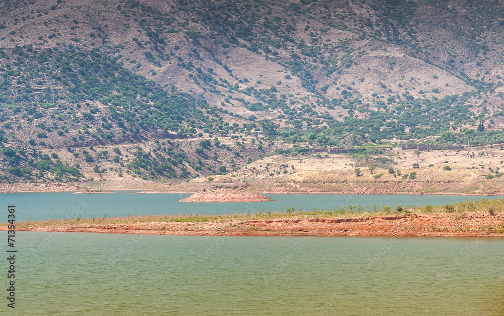 Lake among the mountains, Morocco Lake among the mountains, Morocco