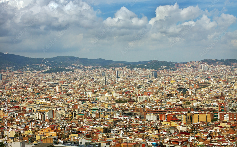 View to Barcelona.