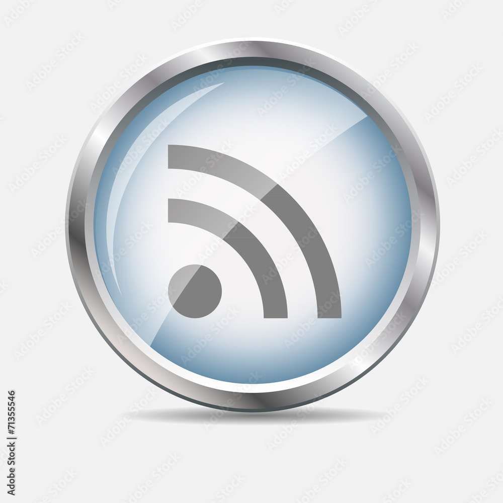 Wi-Fi Glossy Icon Vector Illustration Wi-Fi Glossy Icon Vector Illustration