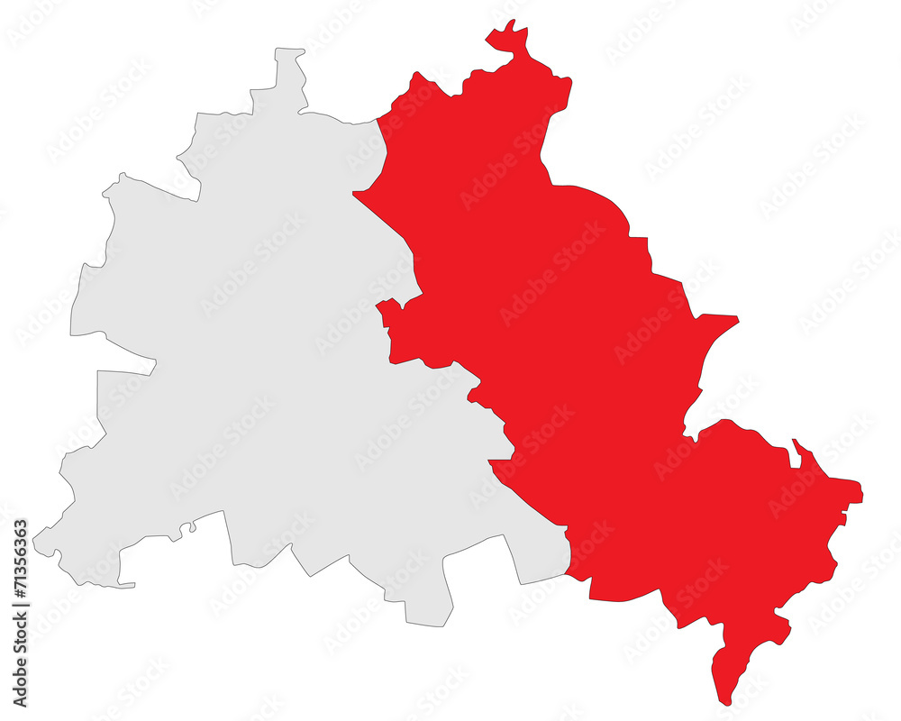 Ost-Berlin in rot