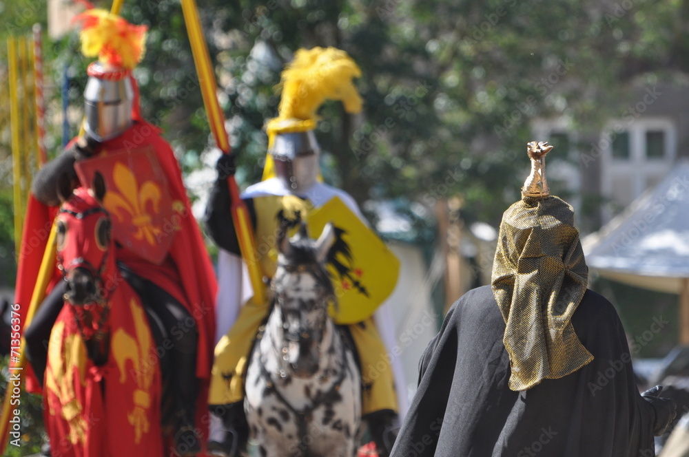 Obraz premium Ritter beim Tjost