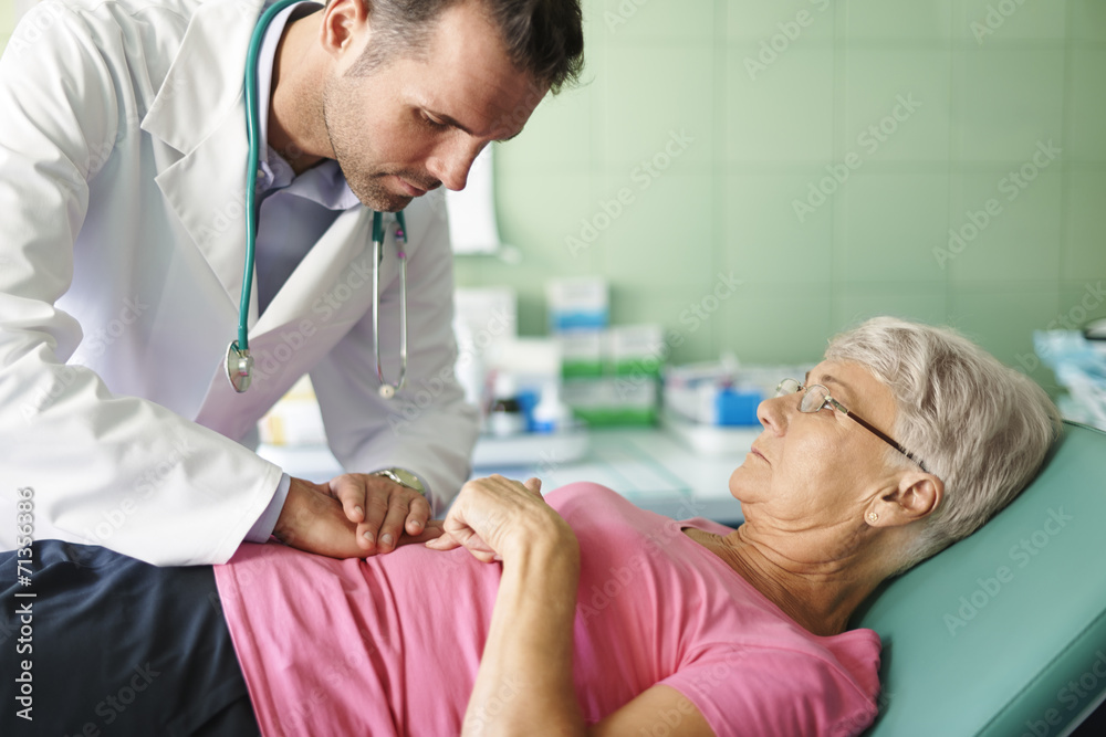 Obraz premium This pain of stomach is unbearable