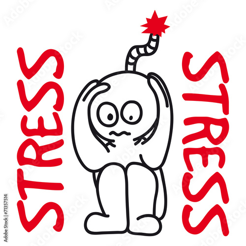 person in a stressful state