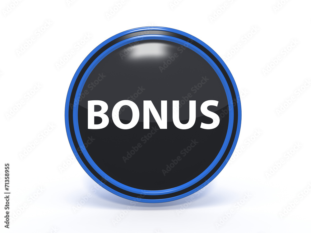 bonus circular icon on white background bonus circular icon on white background