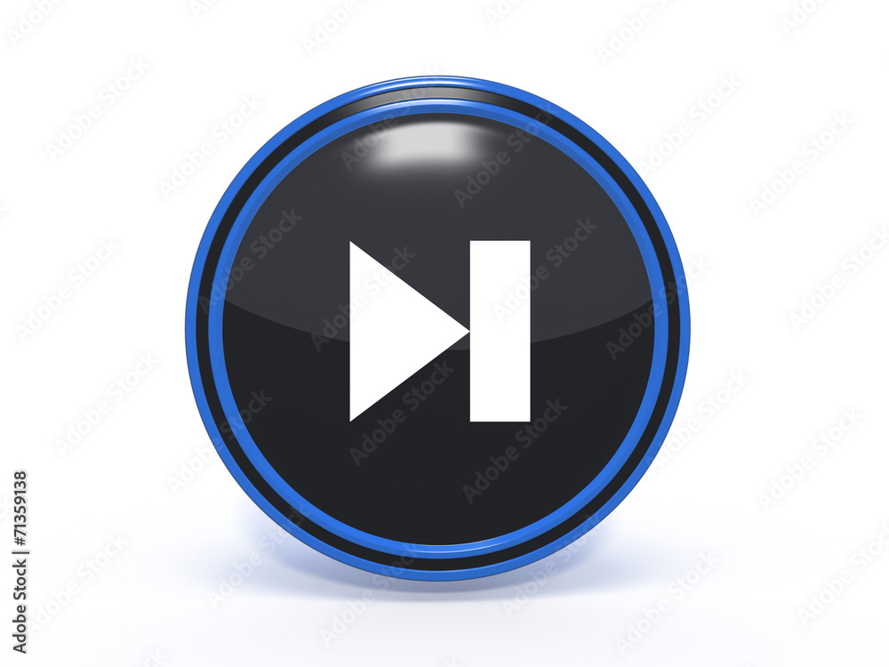 next circular icon on white background next circular icon on white background