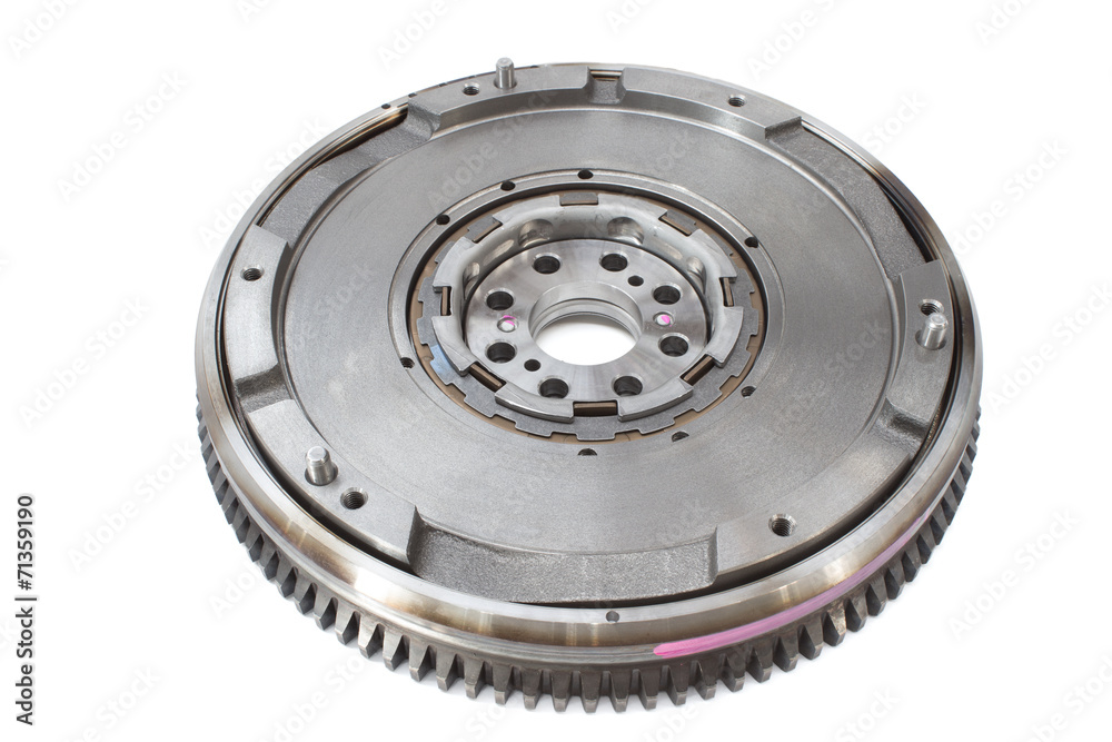 flywheel damper for automotive diesel engine on a white flywheel damper for automotive diesel engine on a white