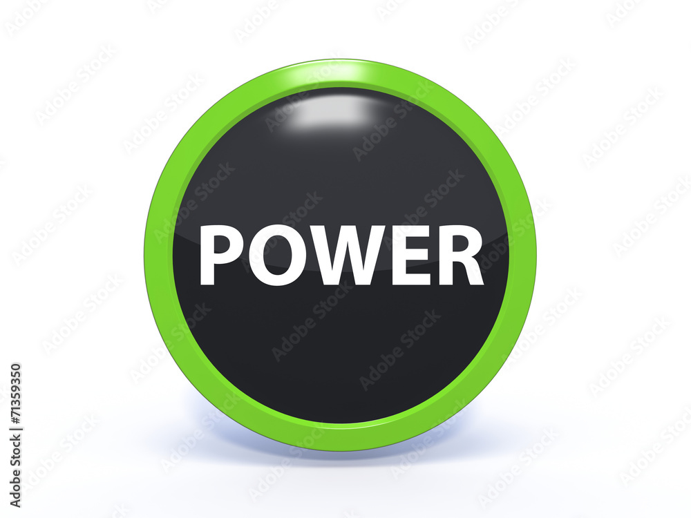 power circular icon on white background power circular icon on white background