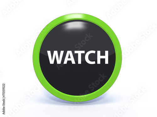 watch circular icon on white background