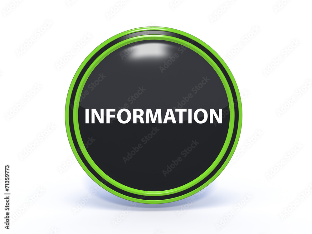information circular icon on white background information circular icon on white background
