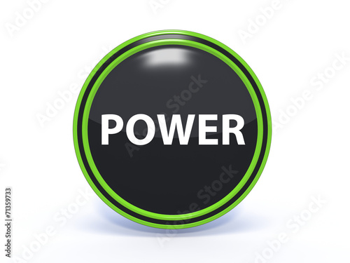 power circular icon on white background