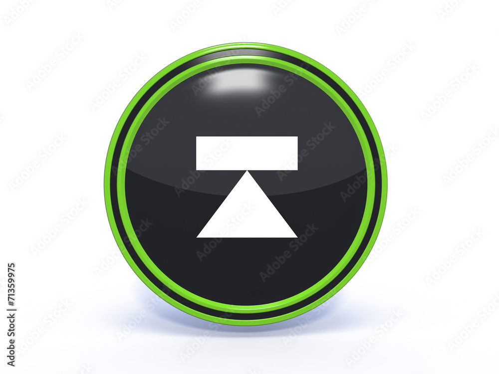 eject circular icon on white background eject circular icon on white background